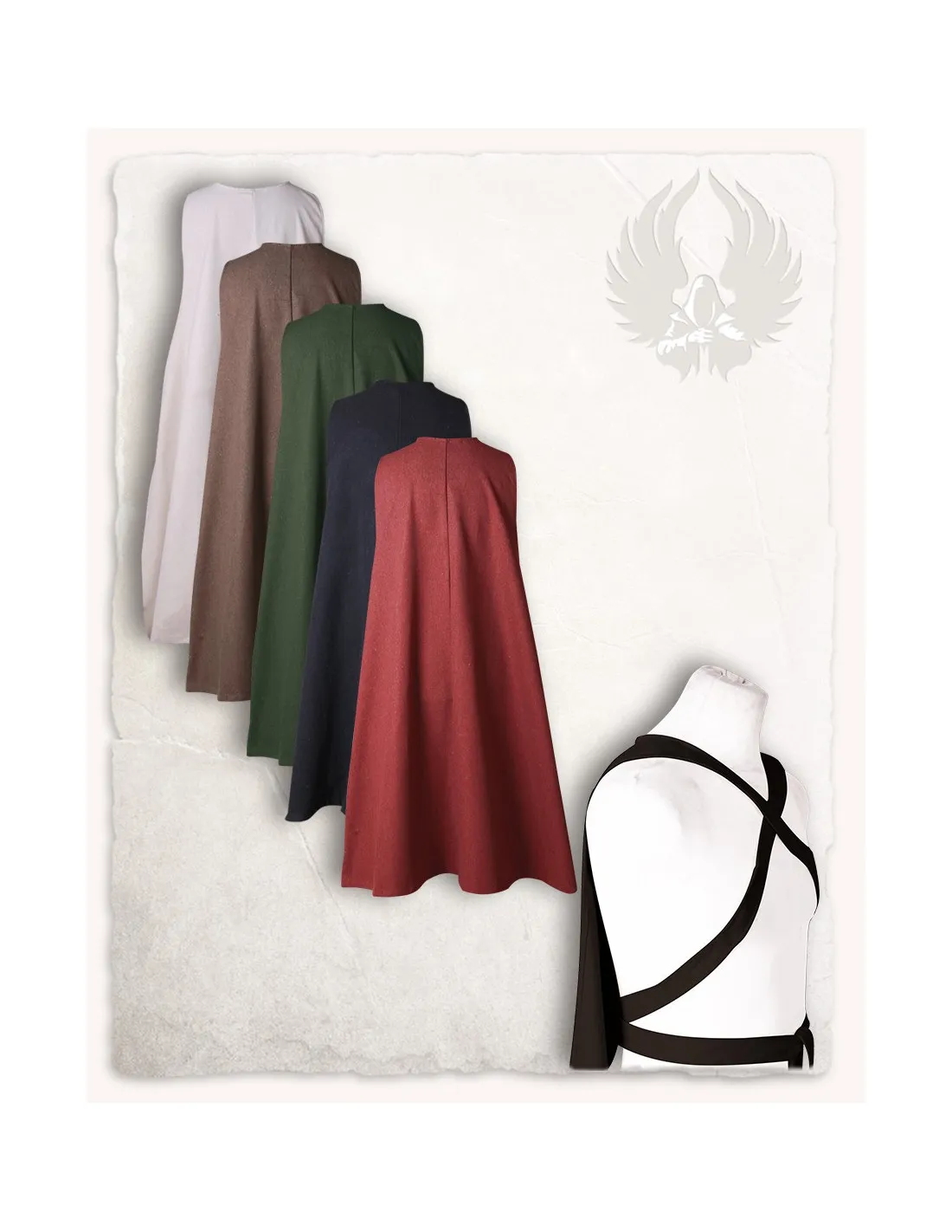 Blason modèle George, couleur verte ⚔️ Boutique Épées