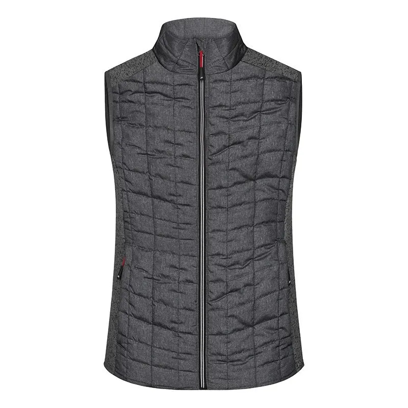 Bodywarmer hybride tricoté femme marquage 1 couleur