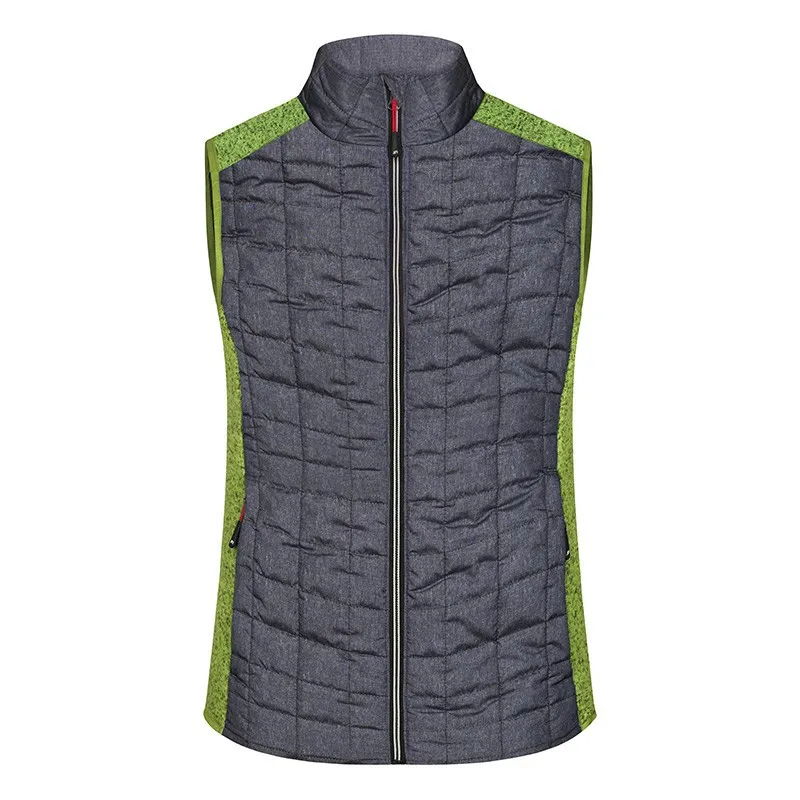 Bodywarmer hybride tricoté femme marquage 1 couleur