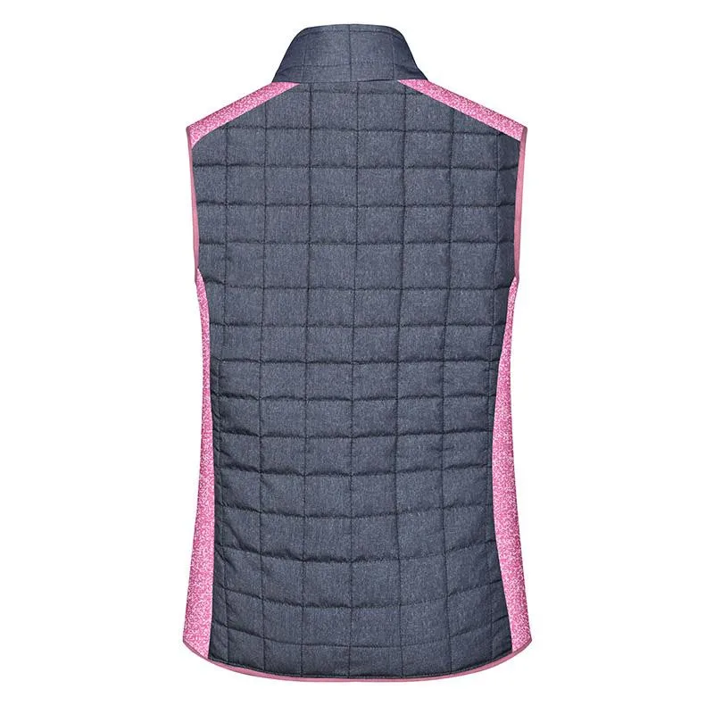 Bodywarmer hybride tricoté femme marquage 1 couleur