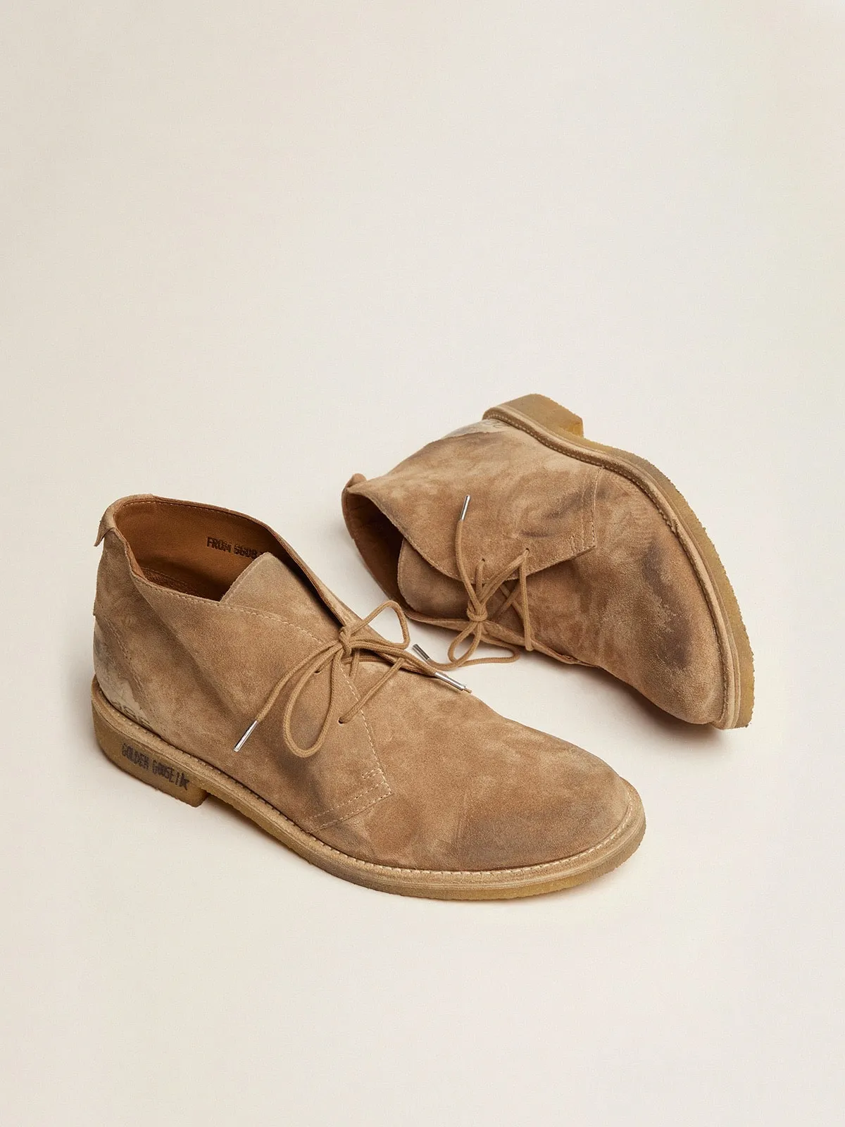 Bottines Noel en daim couleur caramel | Golden Goose