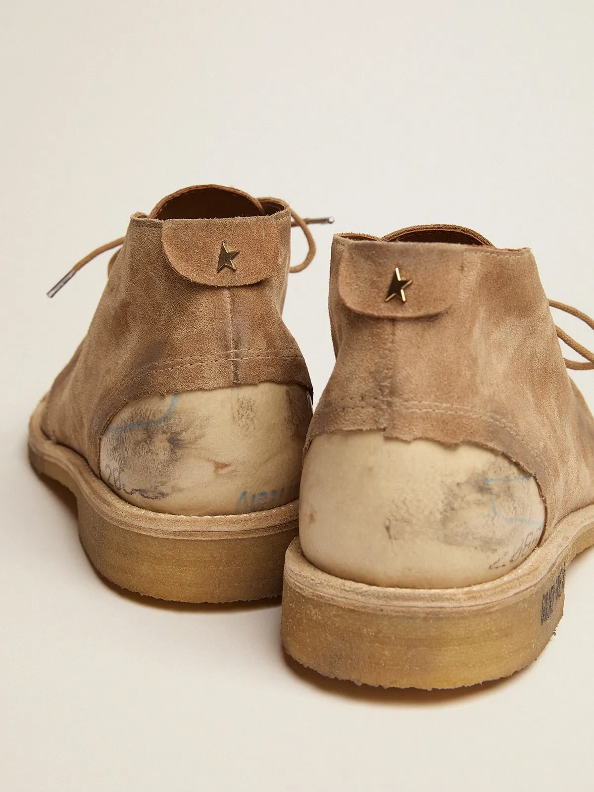 Bottines Noel en daim couleur caramel | Golden Goose